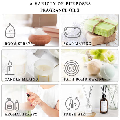 1PCS Aromatherapy Essential Oil for Diffuser 10ML/30ML/100ML Lavender Peppermint Vanilla Eucalyptus Jasmine Aroma Oils